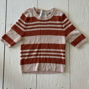 Which We Want vintage striped cropped sweater